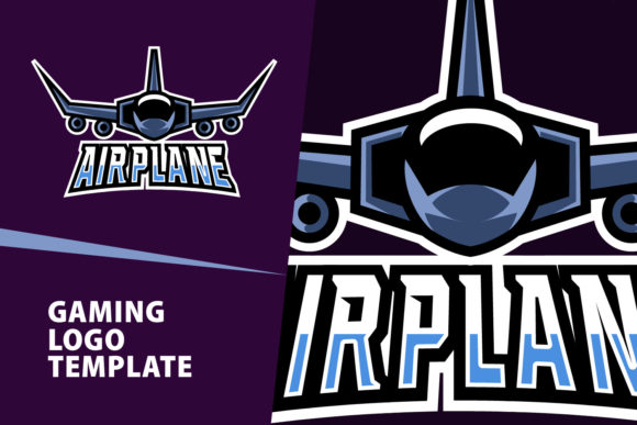 Airplane Mascot Gaming Logo Design: Soar Above the Competition
