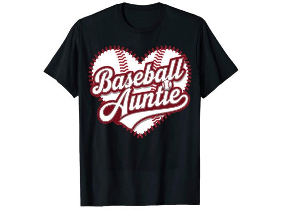 Baseball Auntie T-Shirt Design: A Home Run for Creative Projects
