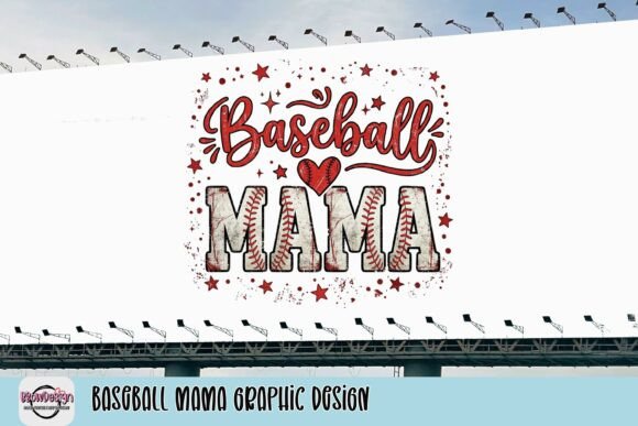 Baseball Mama Graphic Design: A Distressed Type for Authentic Branding