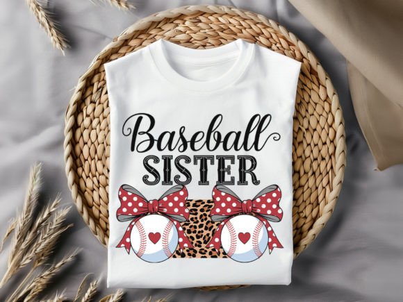 Baseball Sister Free T-Shirt Design: A Sporty Graphic for Creators
