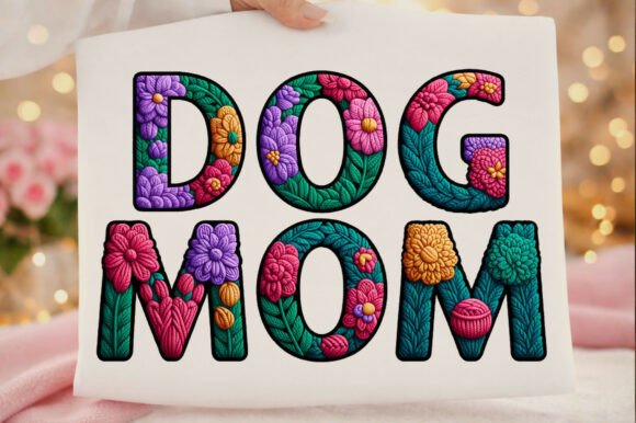 Celebrate Your Pack: The Floral Dog Mom Mama Mother's Day Png Collection