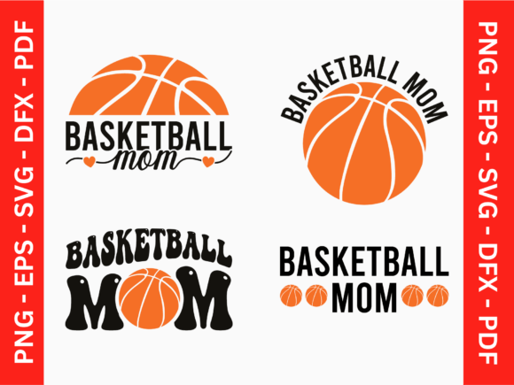 Celebrate Your Sporty Side with This Basketball Mom SVG PNG Design