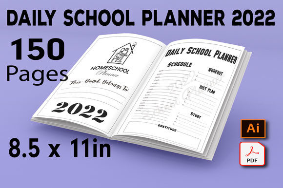 Daily School Planner 2022: The Ultimate Editable Template
