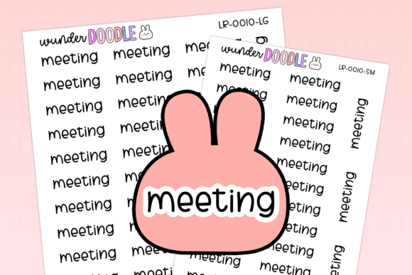 Elevate Your Agenda with Meeting Printable Planner Stickers