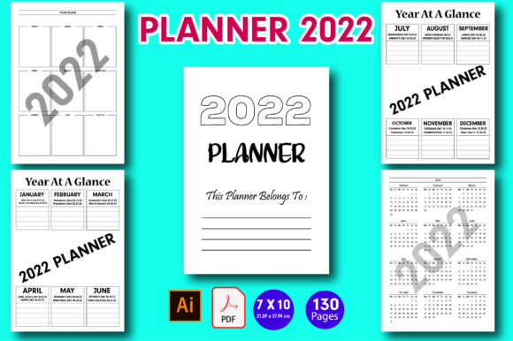 Master Your Schedule with a 2022 Daily Planner KDP & Print Ready