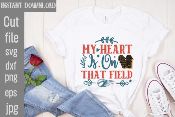 My Heart is on That Field SVG Cut File: Crafting Passion