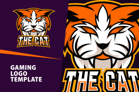 Orange Cat Mascot Gaming Logo: Unlock Your Brand's Identity