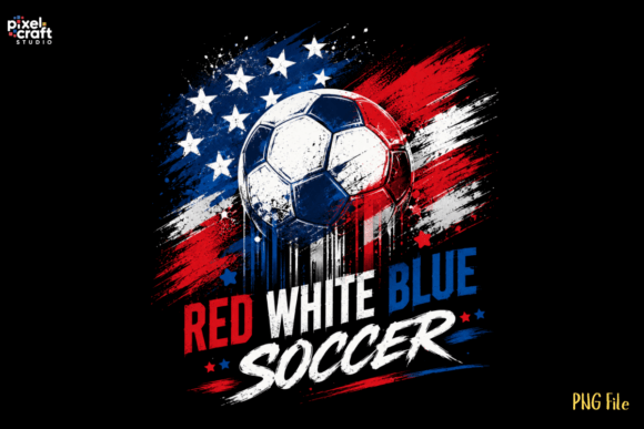 Red White Blue Patriotic Soccer PNG: A Designer's Playbook