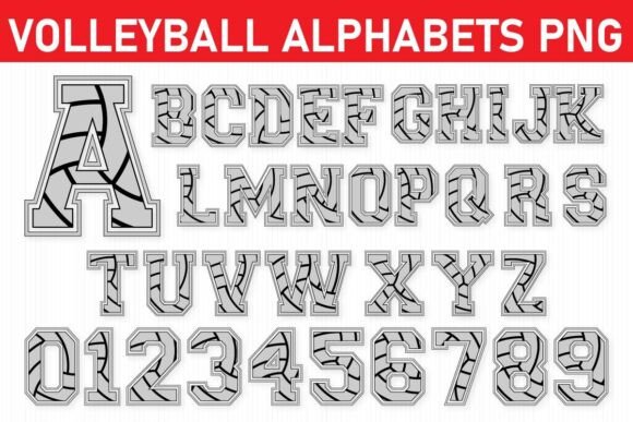Score Big with Volleyball Alphabet SVG & Font Bundle