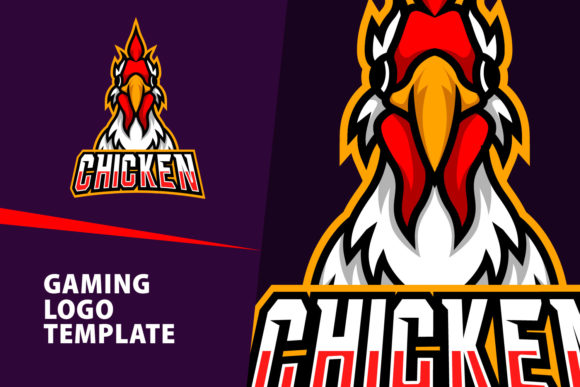 Unleash Your Brand: The Chicken Mascot Gaming Logo Design