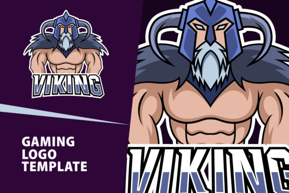 Viking Mascot Gaming Logo Design: Bold Identity for Gamers